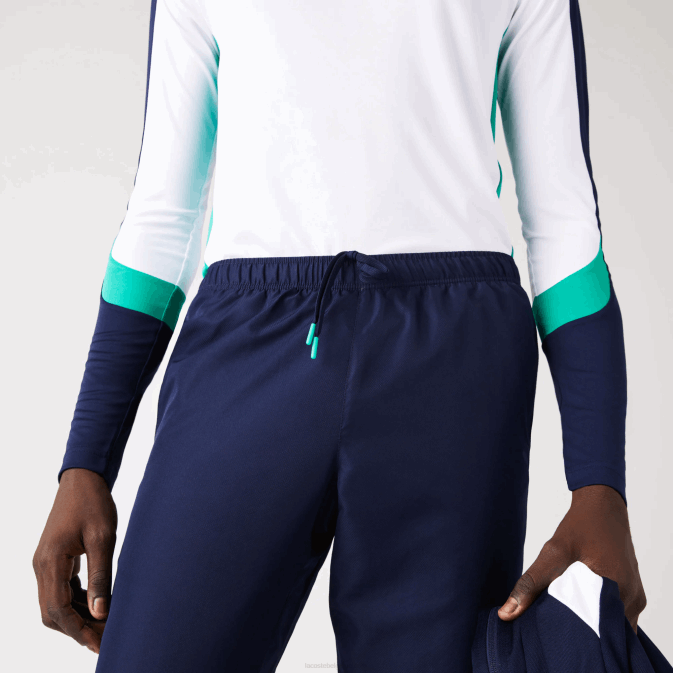 bleu marine 166 V6HV1089 Hommes Lacoste pantalon de survêtement de tennis à imprimés latéraux sport