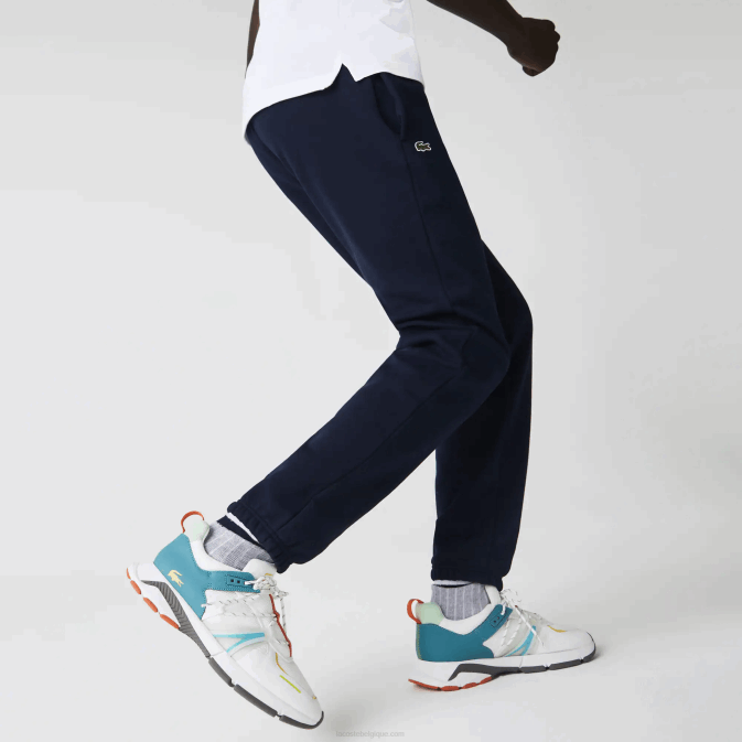 bleu marine 166 V6HV1151 Hommes Lacoste pantalon de survêtement sport en polaire de tennis