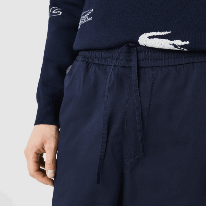 bleu marine 166 V6HV1164 Hommes Lacoste pantalon de jogging en coton stretch