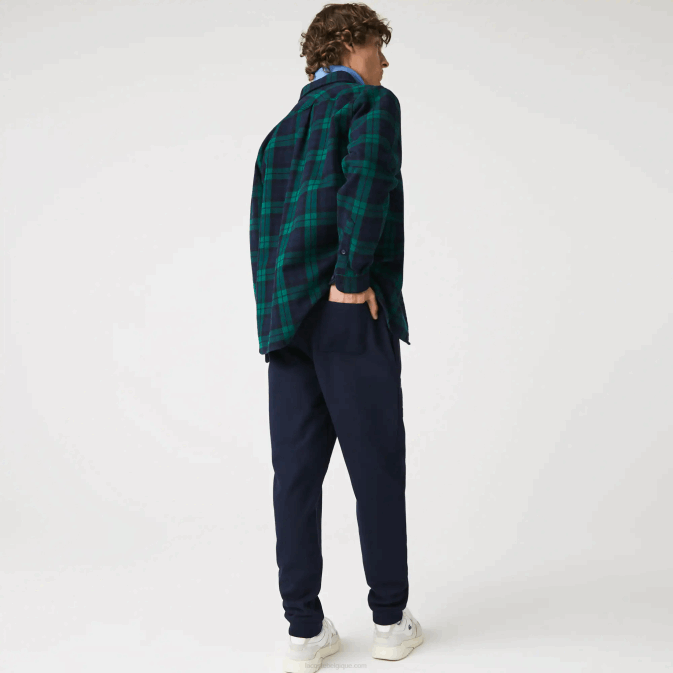 bleu marine 166 V6HV1168 Hommes Lacoste fanions l badge pantalon de survêtement polaire