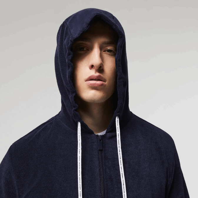 bleu marine 166 V6HV1276 Hommes Lacoste sweat lounge zip éponge