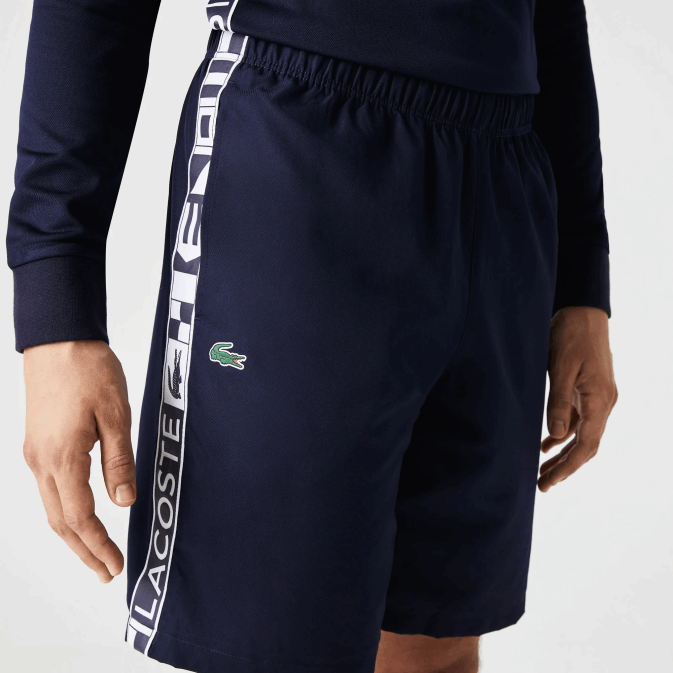 bleu marine 166 V6HV1334 Hommes Lacoste short de tennis sport en taffetas