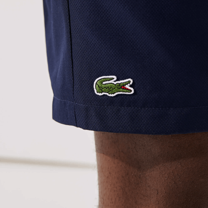 bleu marine 166 V6HV1441 Hommes Lacoste short de tennis à losanges solides sport