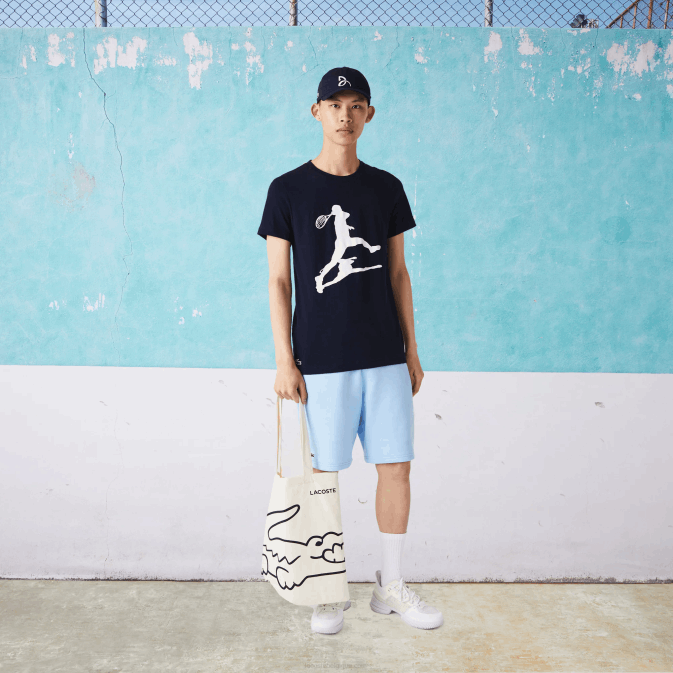 bleu marine 166 V6HV1484 Hommes Lacoste pack sport x novak djokovic