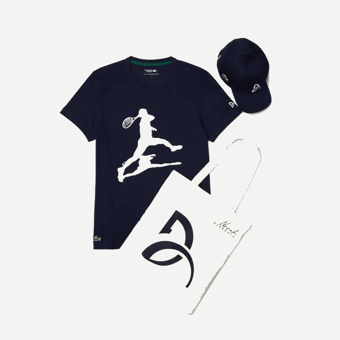 bleu marine 166 V6HV1484 Hommes Lacoste pack sport x novak djokovic