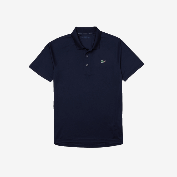 bleu marine 166 V6HV166 Hommes Lacoste polo sport interlock respirant et résistant à l\abrasion