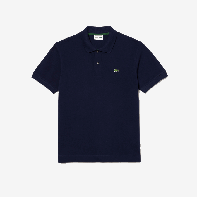 bleu marine 166 V6HV250 Hommes Lacoste polo original l1212 avec piqué de coton épais