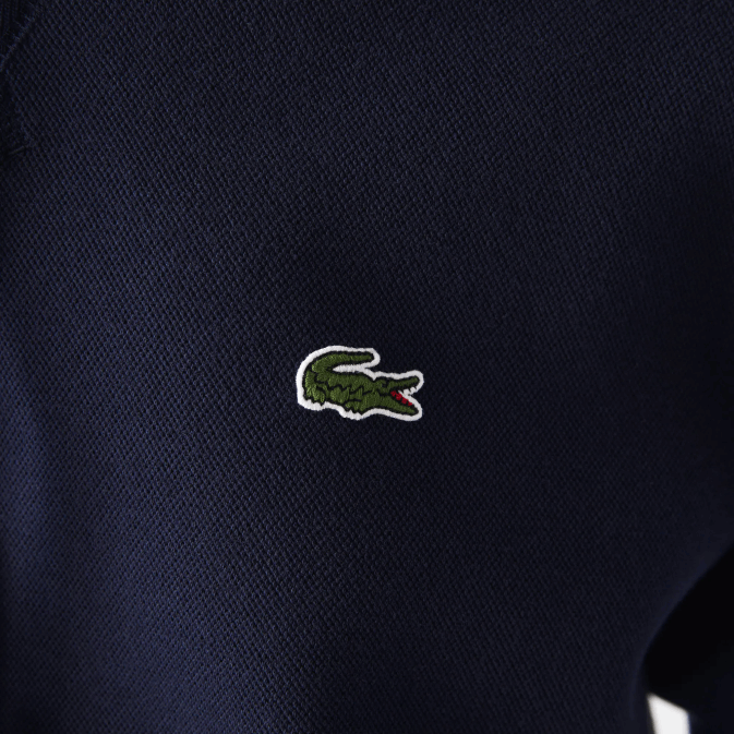 bleu marine 166 V6HV2527 femmes Lacoste sweat ample à capuche en coton mélangé