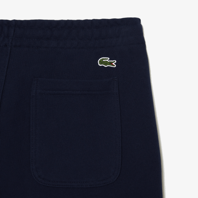 bleu marine 166 V6HV487 Hommes Lacoste short en molleton de coton bio non gratté