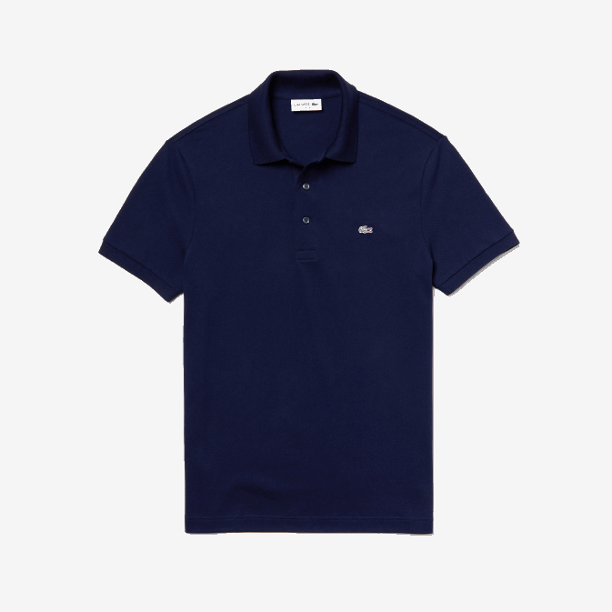 bleu marine 166 V6HV563 Hommes Lacoste polo stretch petit piqué coupe slim