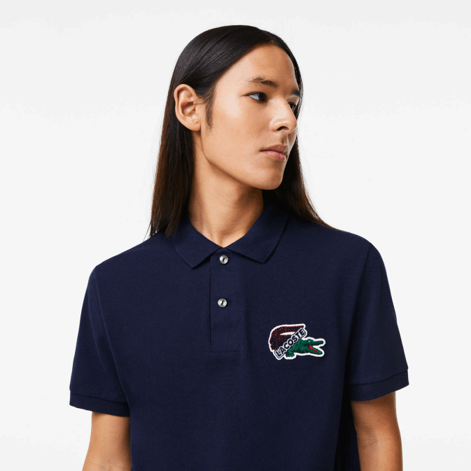 bleu marine 166 V6HV573 Hommes Lacoste polo piqué de coton bio
