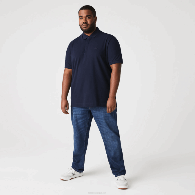 bleu marine 166 V6HV611 Hommes Lacoste polo piqué de coton stretch smart paris