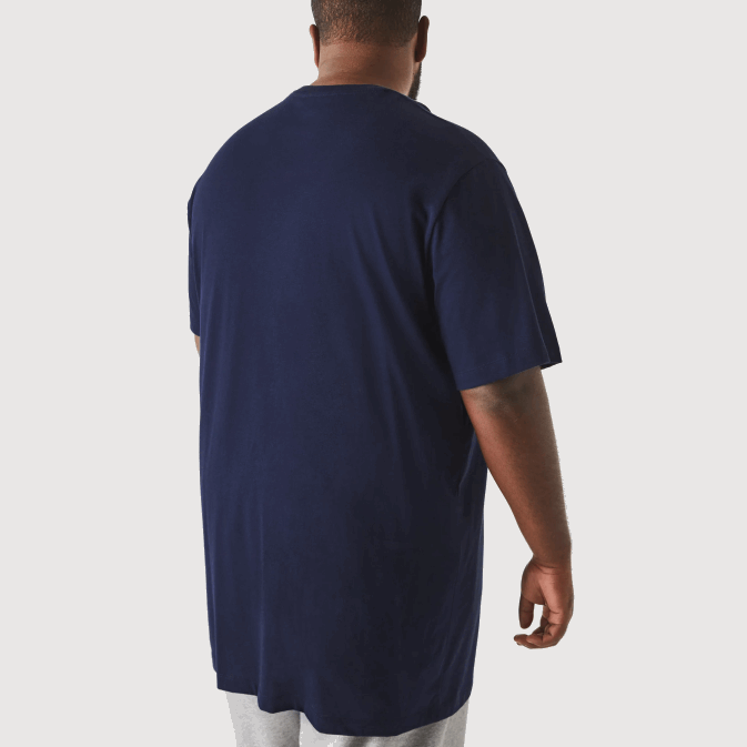 bleu marine 166 V6HV653 Hommes Lacoste t-shirt coupe classique en jersey de coton pima xl