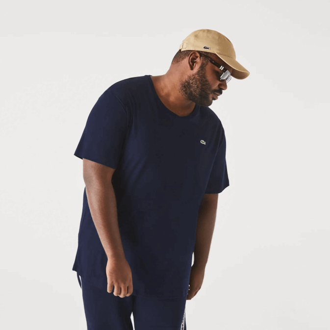 bleu marine 166 V6HV769 Hommes Lacoste t-shirt en jersey de coton xl à col rond