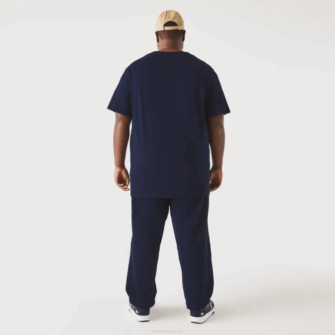 bleu marine 166 V6HV769 Hommes Lacoste t-shirt en jersey de coton xl à col rond