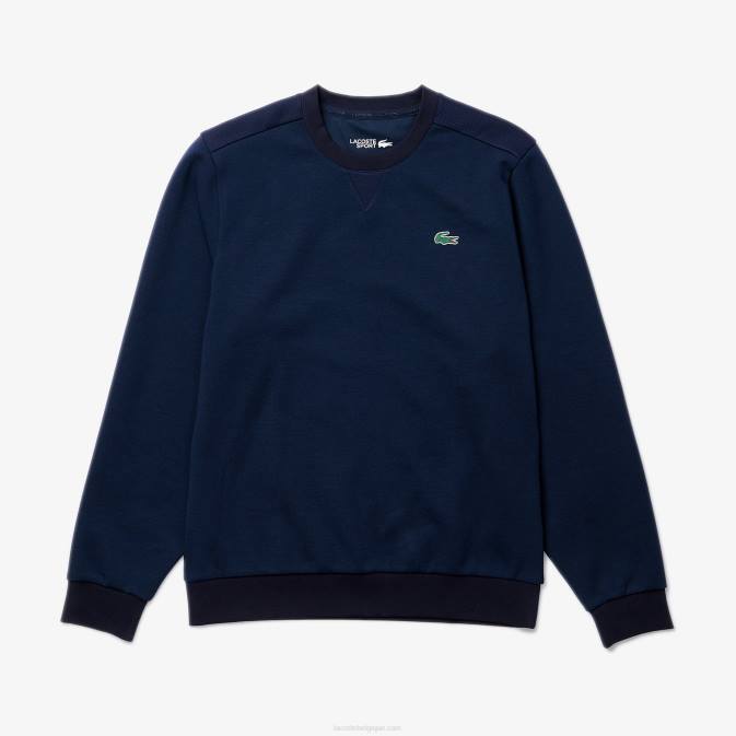 bleu marine 423 V6HV1064 Hommes Lacoste sweat à empiècements en mesh sport