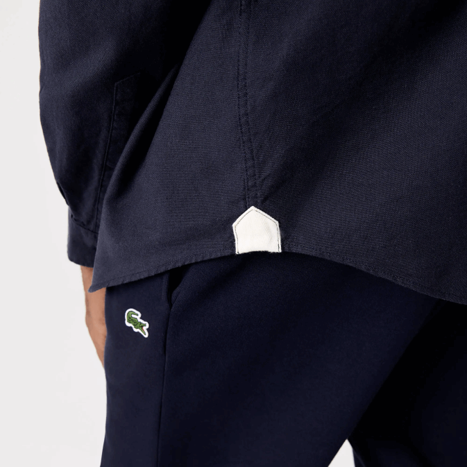 bleu marine 423 V6HV507 Hommes Lacoste chemise en coton oxford à col boutonné