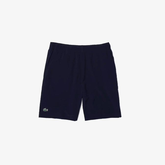 bleu marine blanc 525 V6HV1411 Hommes Lacoste short de sport ultra léger