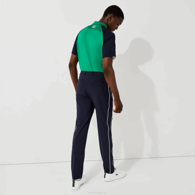 bleu marine blanc 525 V6HV1640 Hommes Lacoste pantalon de golf stretch léger sport