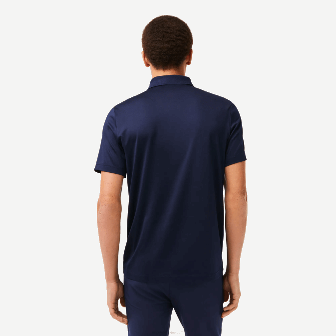bleu marine blanc 525 V6HV596 Hommes Lacoste polo de golf en jersey de sport