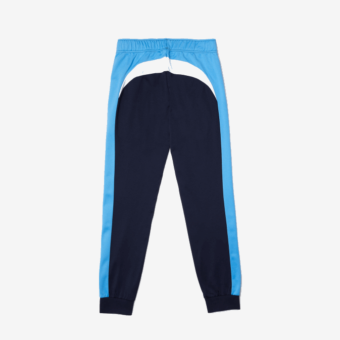 bleu marine blanc 61e V6HV993 Hommes Lacoste pantalon de survêtement de tennis résistant à la course