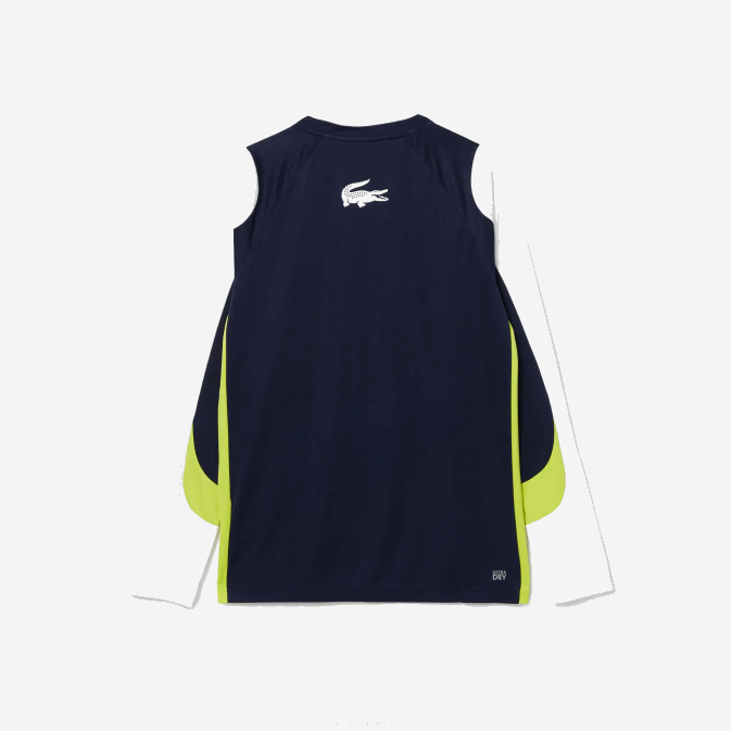 bleu marine jaune blanc 692 V6HV754 Hommes Lacoste t-shirt de tennis de sport