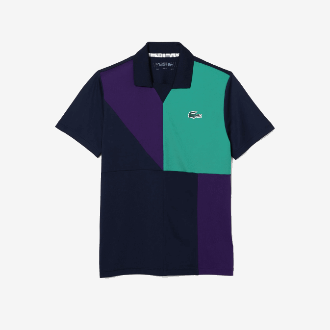 bleu marine violet vert xc3 V6HV784 Hommes Lacoste polo de tennis piqué ultra sec sport