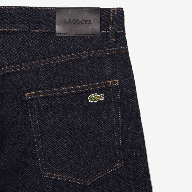 bleu ml4 V6HV420 Hommes Lacoste pantalon slim en denim de coton stretch