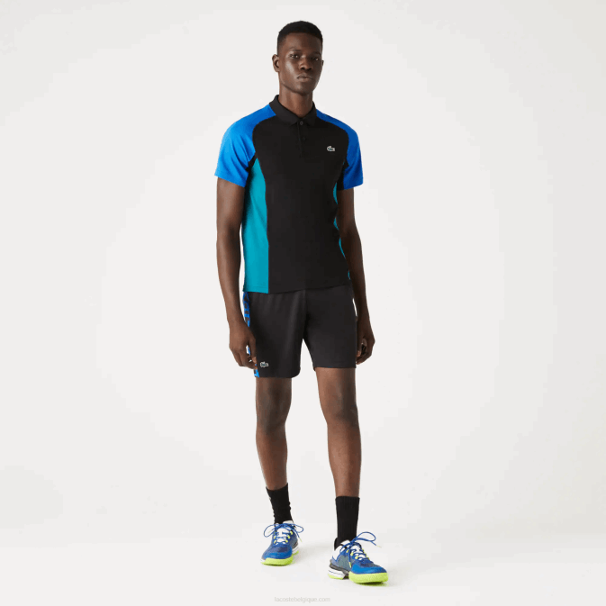 bleu noir vert y57 V6HV780 Hommes Lacoste polo de tennis sport thermorégulateur en piqué