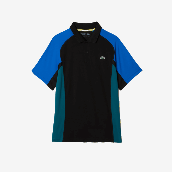 bleu noir vert y57 V6HV780 Hommes Lacoste polo de tennis sport thermorégulateur en piqué