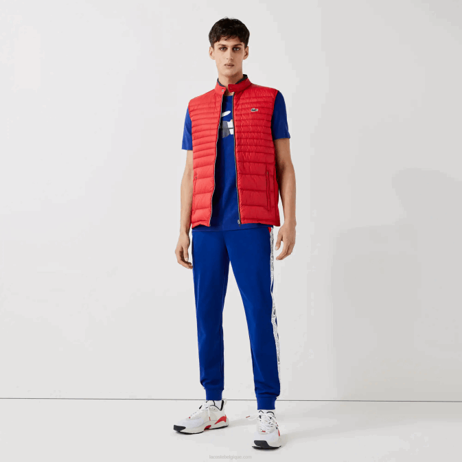 bleu rouge blanc an3 V6HV1119 Hommes Lacoste pantalon de survêtement à bandes de sport