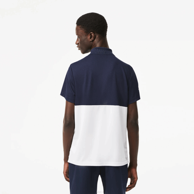 bleu vert blanc t3i V6HV238 Hommes Lacoste polo à rayures sport miami open edition