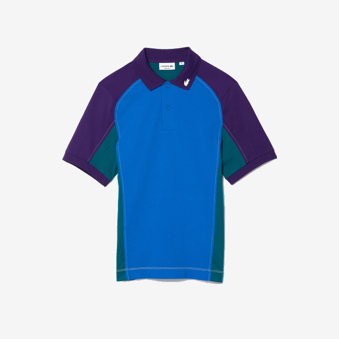 bleu vert violet 7w6 V6HV693 Hommes Lacoste polo en mini piqué stretch coupe classique