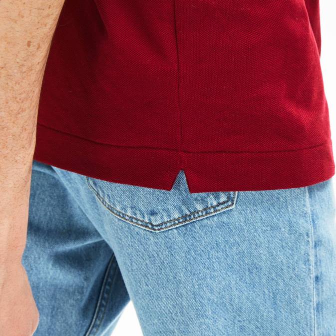 bordeaux 476 V6HV656 Hommes Lacoste polo original l1212