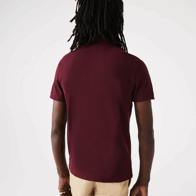 bordeaux sxl V6HV764 Hommes Lacoste polo piqué de coton stretch smart paris