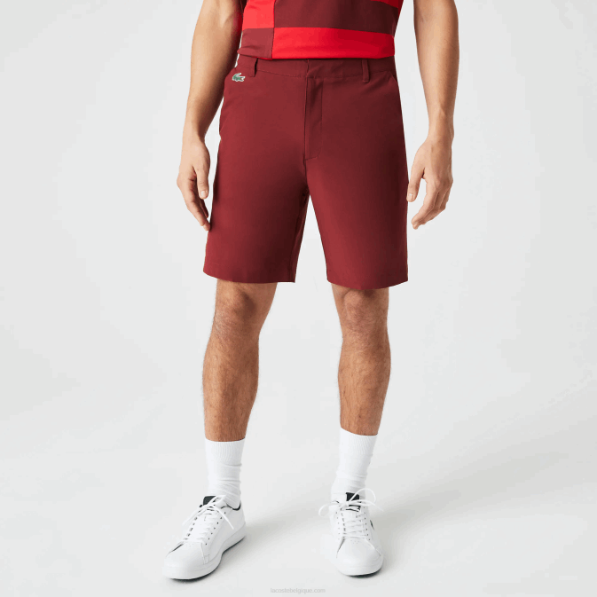 bordeaux zs1 V6HV445 Hommes Lacoste short de golf stretch léger sport