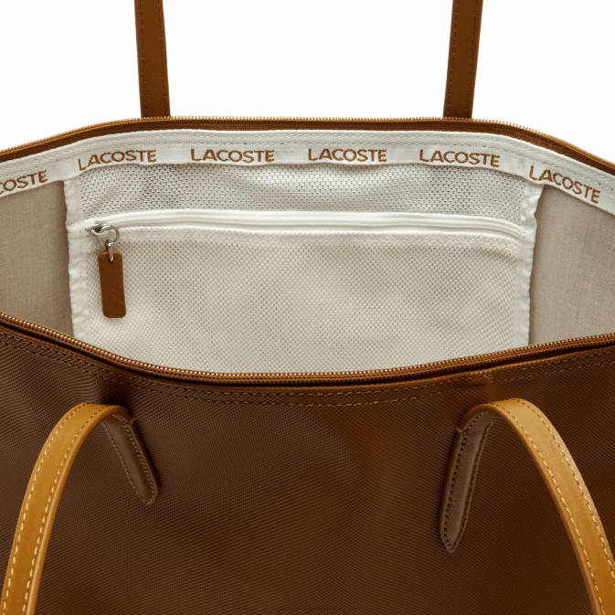brun doré 397 V6HV2768 femmes Lacoste sac cabas zippé l1212 concept