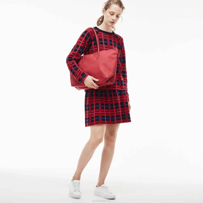 brun doré 397 V6HV2768 femmes Lacoste sac cabas zippé l1212 concept