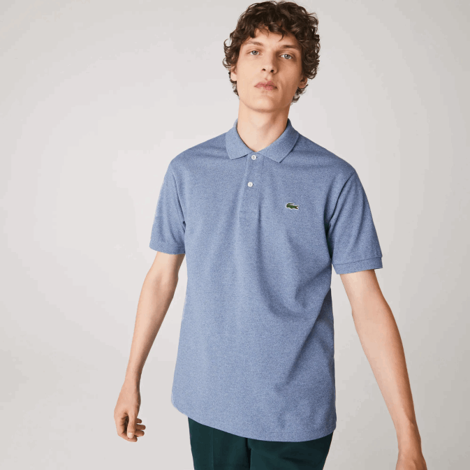 chine bleue 1gf V6HV128 Hommes Lacoste polo chiné original l1212