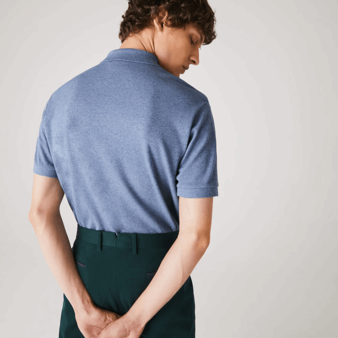 chine bleue 1gf V6HV128 Hommes Lacoste polo chiné original l1212