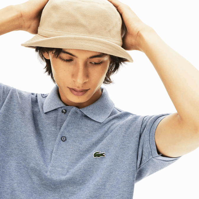 chine bleue 1gf V6HV128 Hommes Lacoste polo chiné original l1212