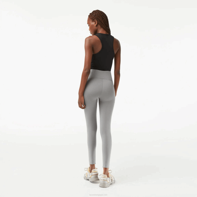 cour de chine grise V6HV2400 femmes Lacoste legging sport sculptant en polyester recyclé