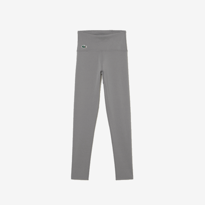 cour de chine grise V6HV2400 femmes Lacoste legging sport sculptant en polyester recyclé