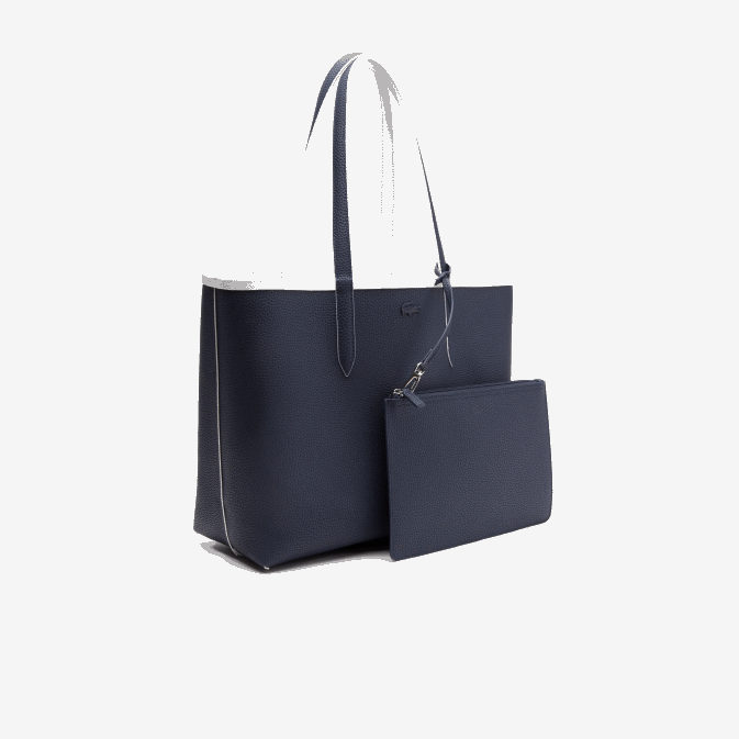 farine bleu nuit l44 V6HV2776 femmes Lacoste sac cabas bicolore réversible anna