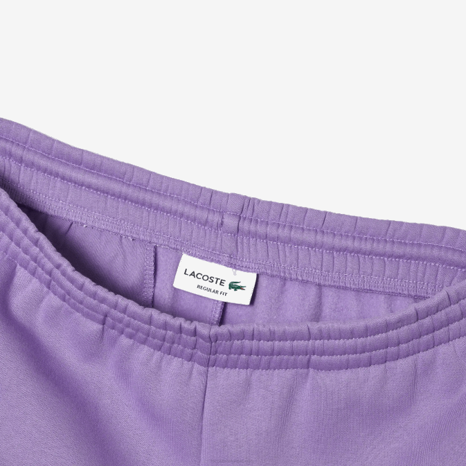 gfu violet V6HV1425 Hommes Lacoste short en molleton de coton bio brossé