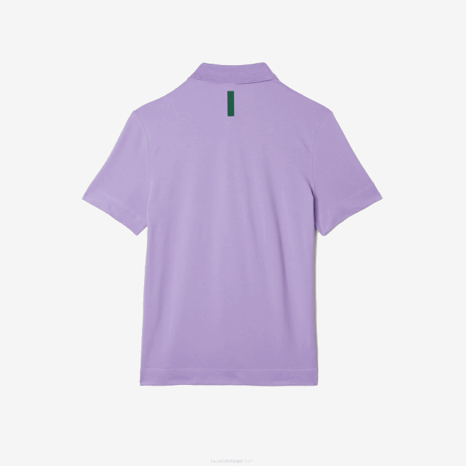 gfu violet V6HV602 Hommes Lacoste polo en piqué de coton respirant Active Movement