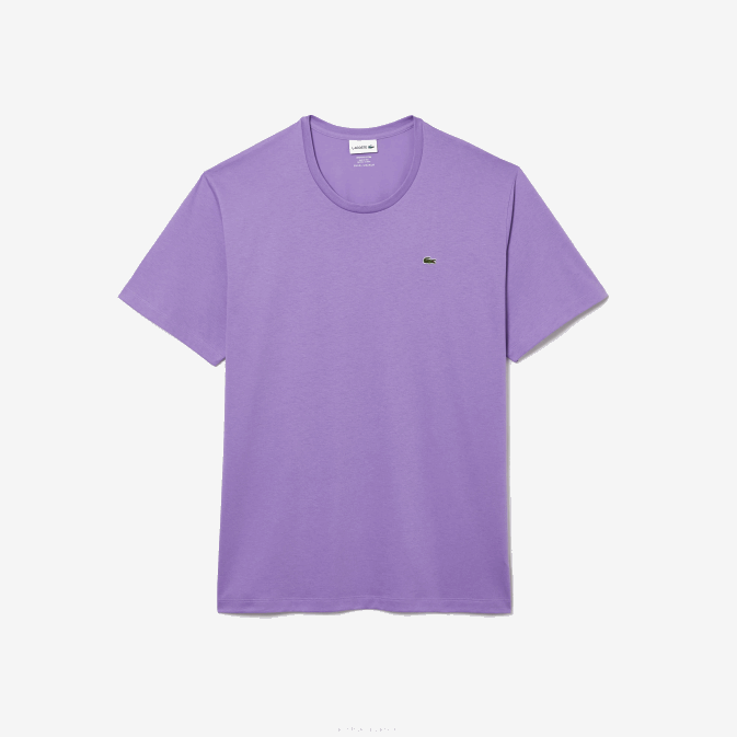 gfu violet V6HV829 Hommes Lacoste t-shirt en jersey de coton xl à col rond