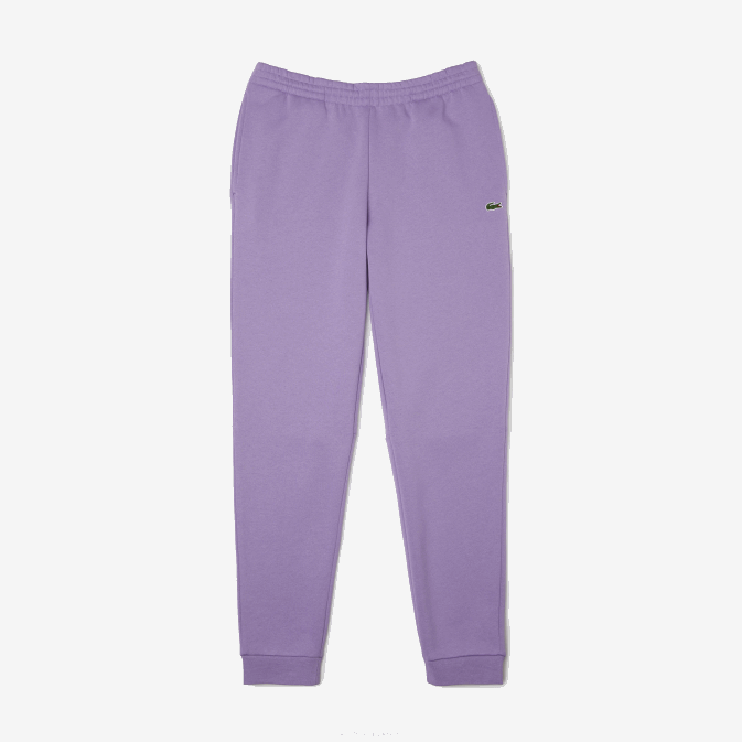 gfu violet V6HV995 Hommes Lacoste pantalon de survêtement fuselé en polaire
