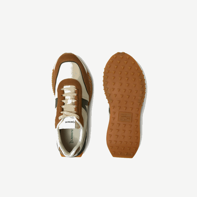 gomme de bronzage tg5 V6HV1782 Hommes Lacoste l-spin chaussures d\extérieur en cuir et textile d\hiver de luxe