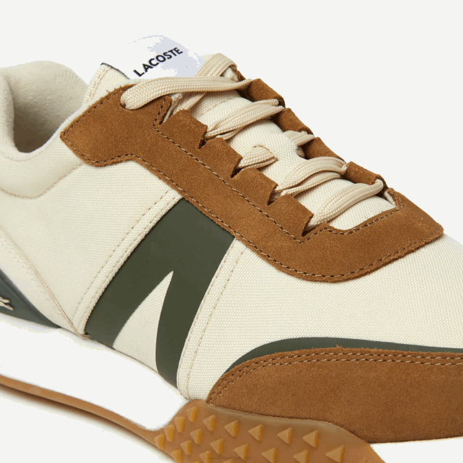 gomme de bronzage tg5 V6HV1782 Hommes Lacoste l-spin chaussures d\extérieur en cuir et textile d\hiver de luxe